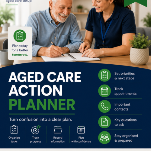 Aged Care Action Planner Cover – Old Age Plan aged care resource