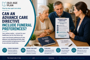 Older Australian couple discussing funeral preferences and Advance Care Directive planning with a professional advisor