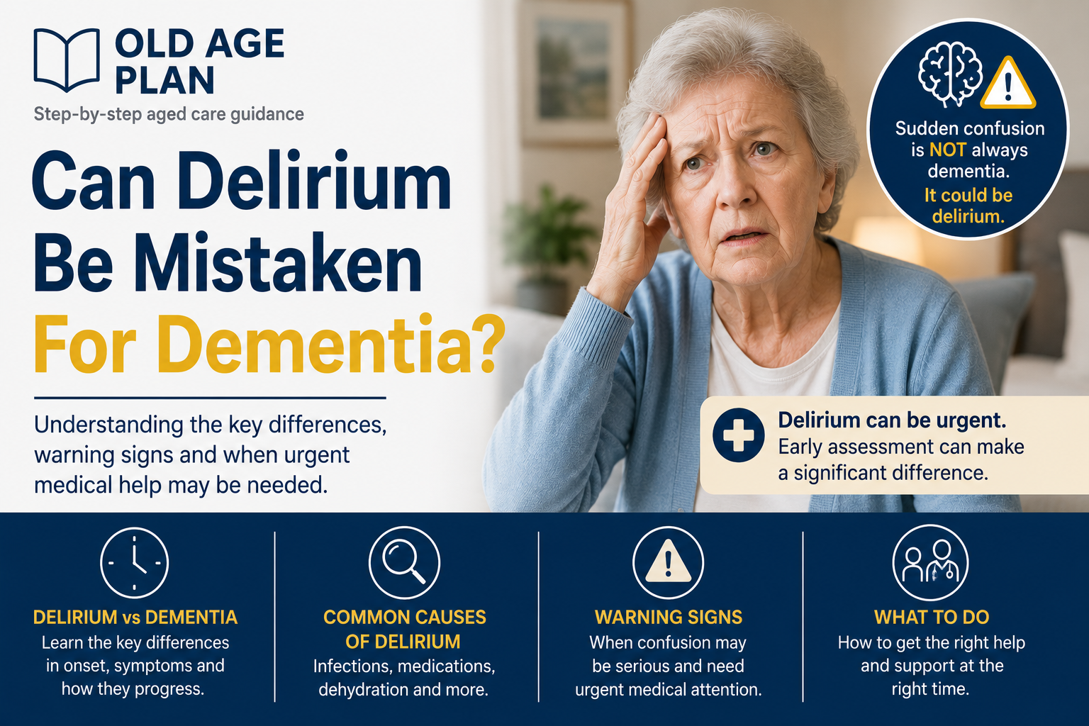 Can delirium be mistaken for dementia guide for Australian families by Old Age Plan