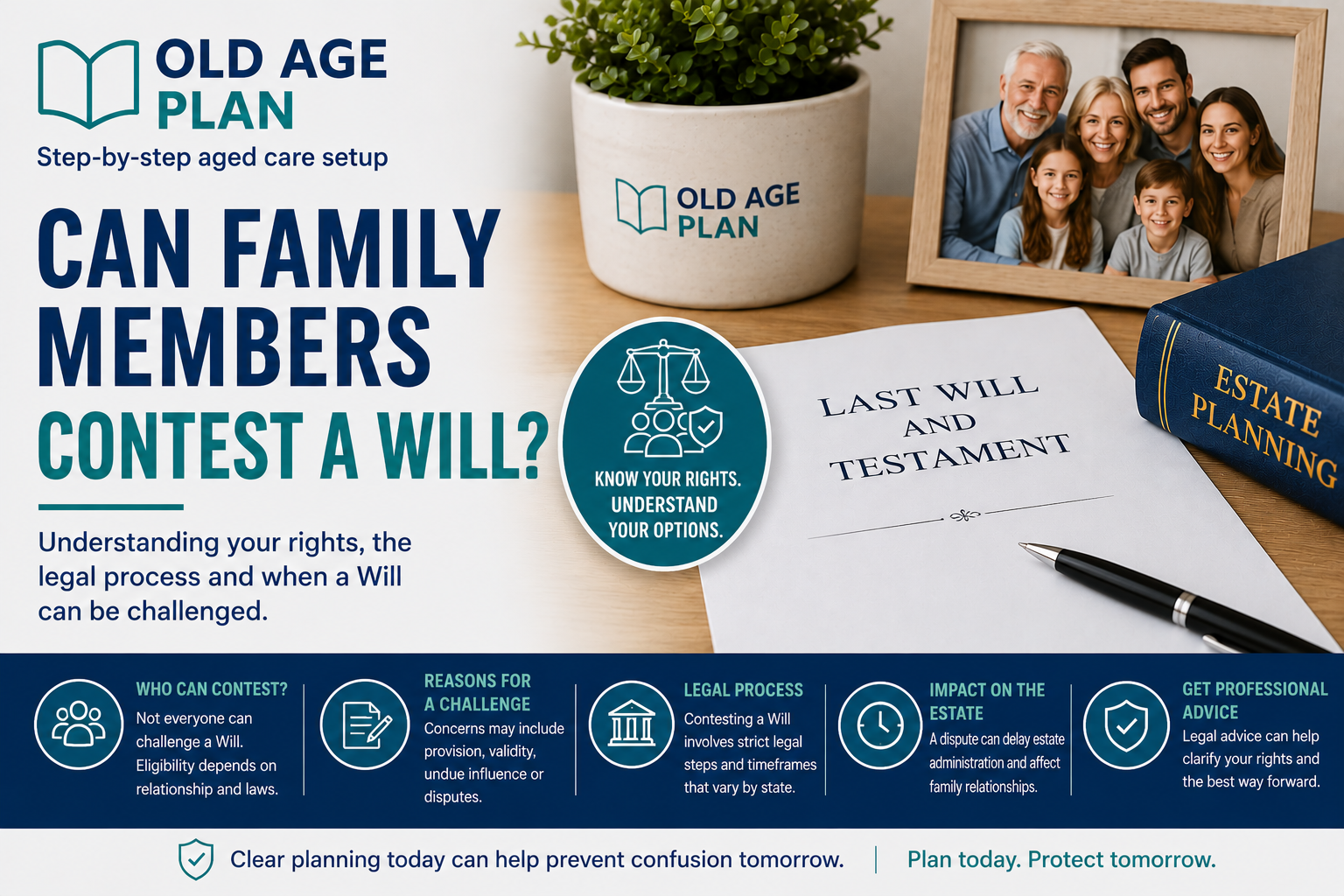 Can Family Members Contest A Will guide explaining Will disputes, family provision claims and circumstances where a Will may be challenged.