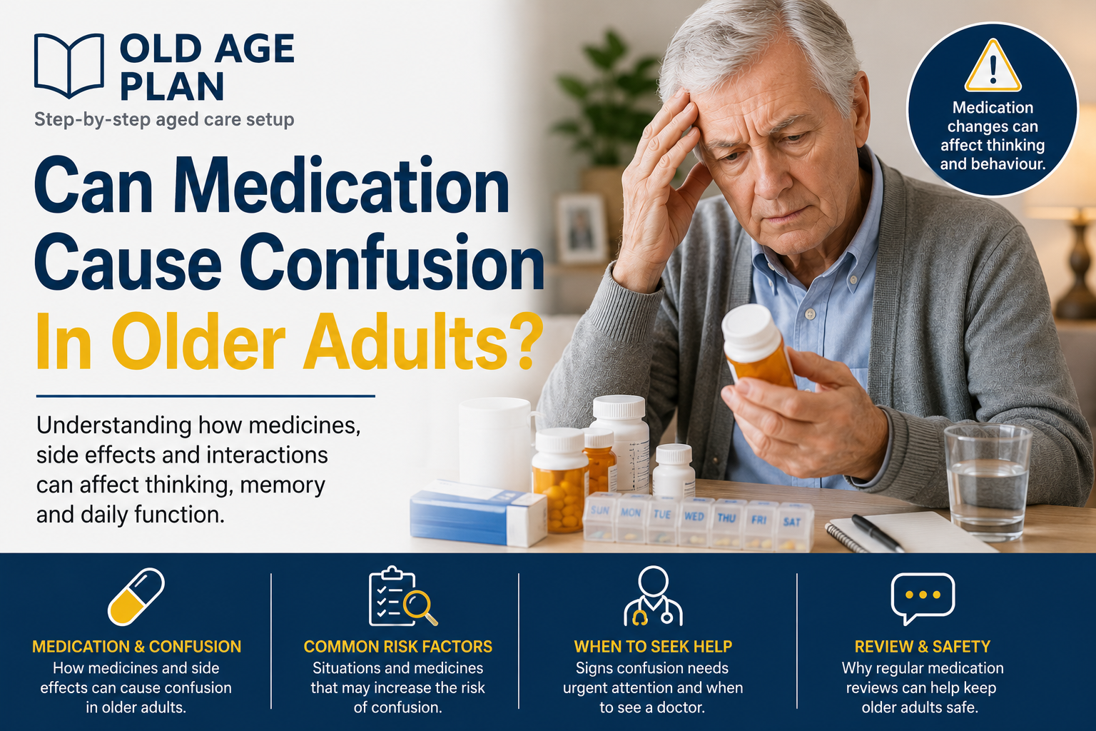 Can medication cause confusion in older adults guide for Australian families by Old Age Plan