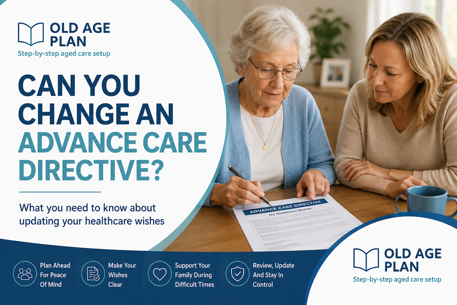 Australian family reviewing and updating an Advance Care Directive at home
