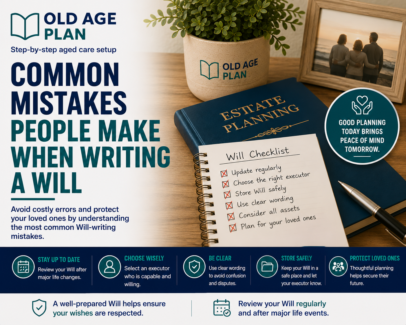 Common Mistakes People Make When Writing A Will guide explaining common estate planning mistakes, executor issues, outdated Wills and Will preparation errors.