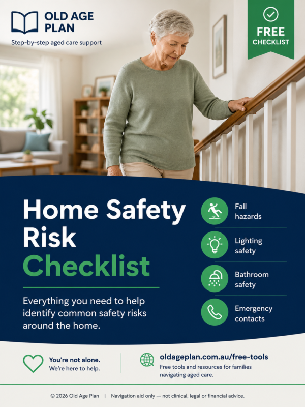 Home Safety Risk Checklist Cover Home Safety Risk Checklist