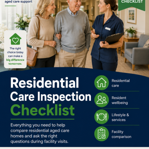 Residential Care Inspection Checklist Cover Residential Care Inspection Checklist Cover – Old Age Plan aged care resource
