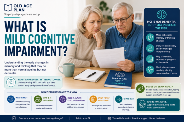 What is mild cognitive impairment guide for Australian families by Old Age Plan