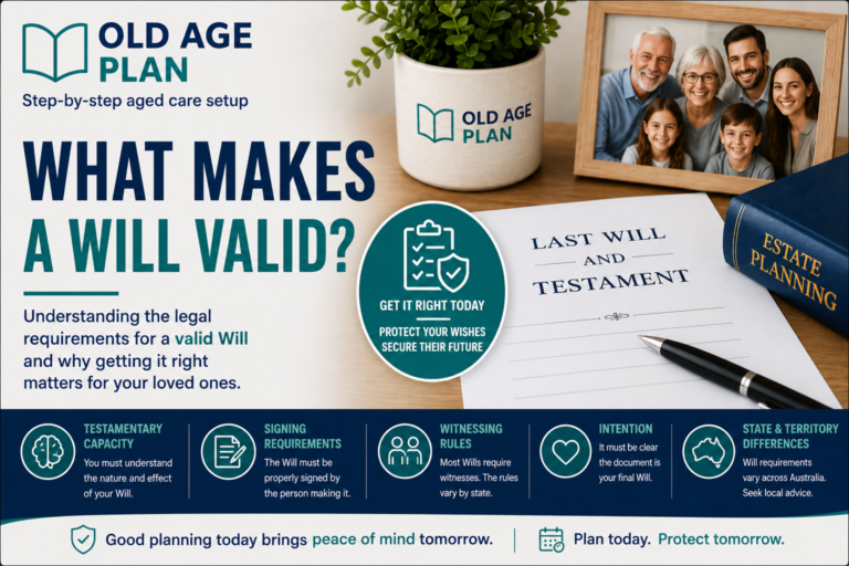 What Makes A Will Valid guide explaining Will validity, witnessing requirements, testamentary capacity and legal requirements for a valid Will in Australia.