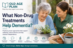 What non-drug treatments help dementia guide for Australian families by Old Age Plan