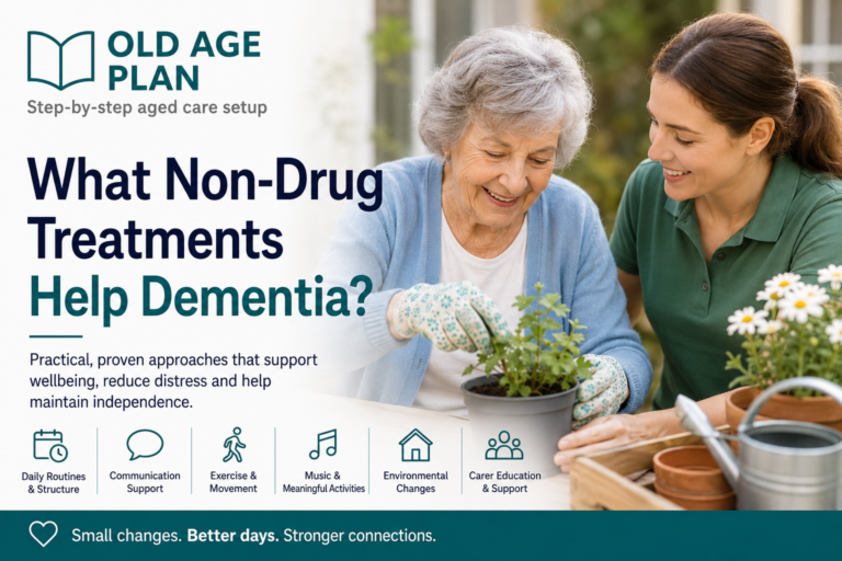 What non-drug treatments help dementia guide for Australian families by Old Age Plan