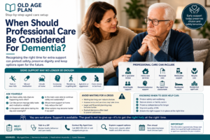 When should professional care be considered for dementia guide for Australian families by Old Age Plan