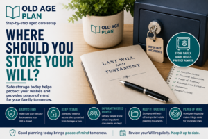 Where Should You Store Your Will guide explaining safe Will storage, executor access, estate planning documents and protecting important legal records.