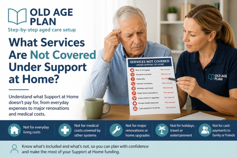 Older Australian reviewing services not covered under Support at Home with an aged care worker