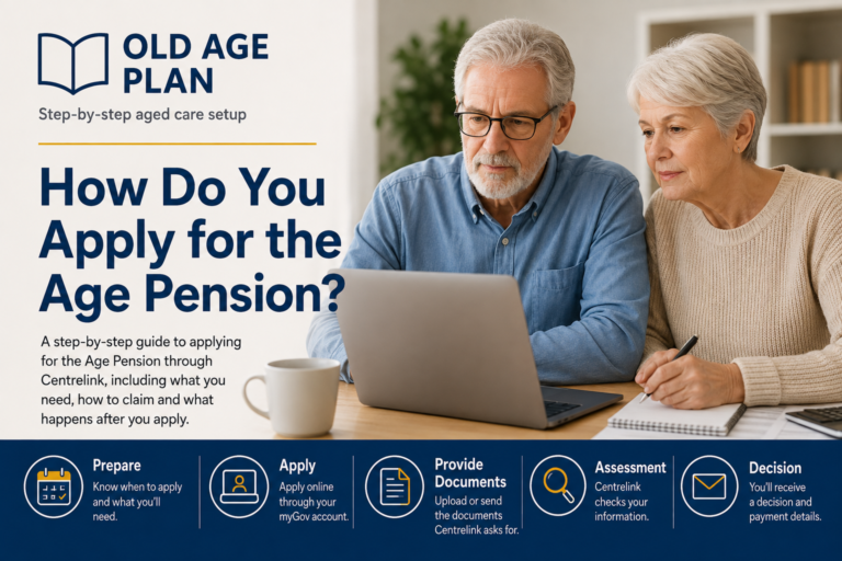 How do you apply for the Age Pension through Centrelink